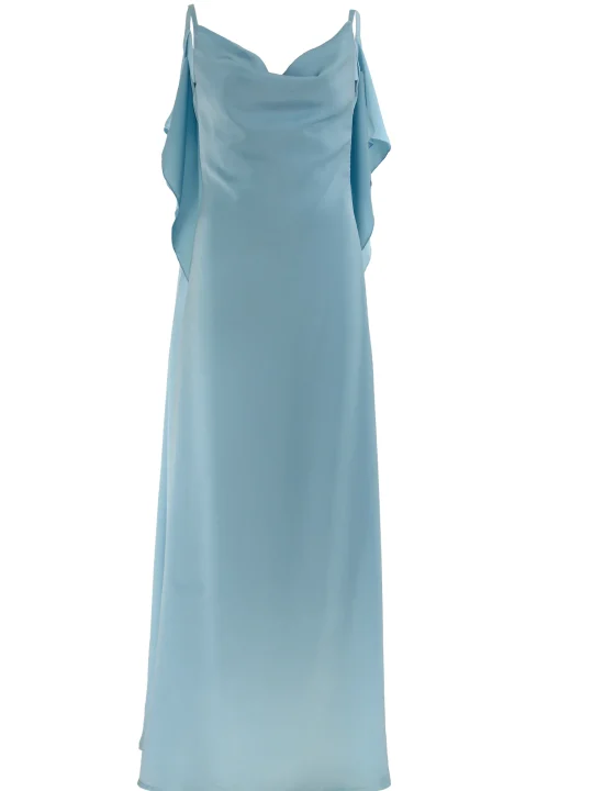 FIVE PM Charm Blue Satin Dress